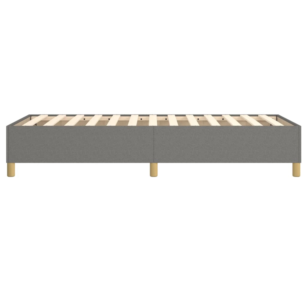 Boxspring sengeramme Mørkegrå 100x200 cm Stof