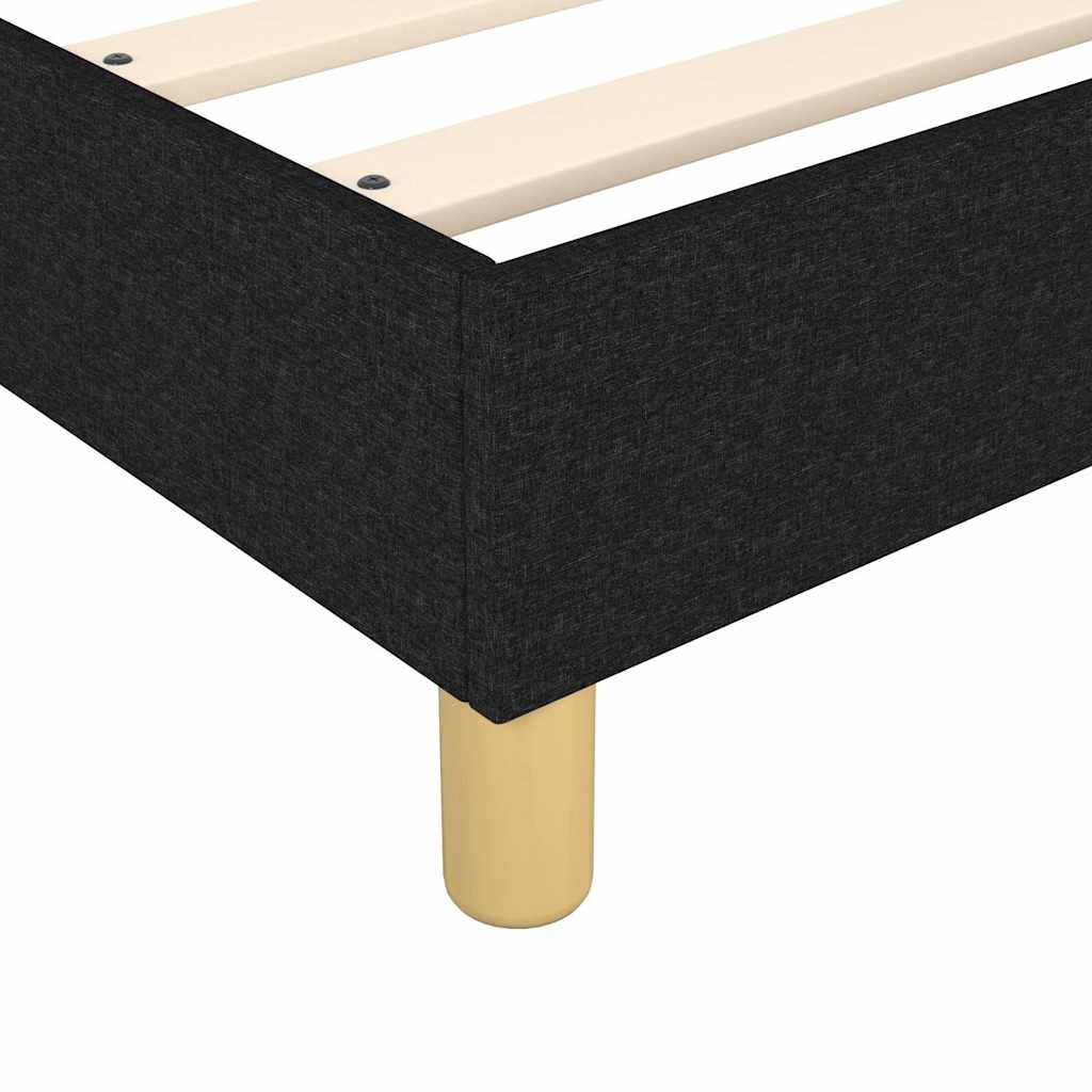 Boxspring sengeramme Sort 100x200 cm Stof