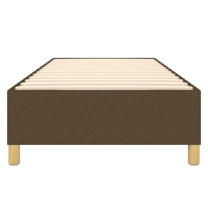 Boxspring sengeramme Mørkebrun 100x200 cm Stof