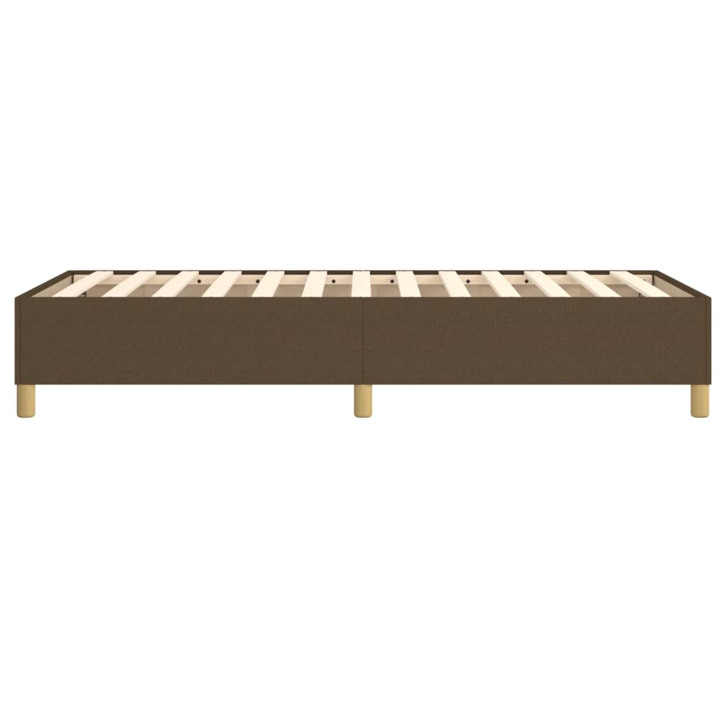 Boxspring sengeramme Mørkebrun 100x200 cm Stof