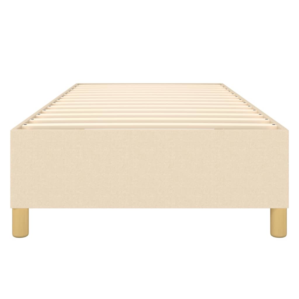 Boxspring sengeramme Creme 100x200 cm Stof