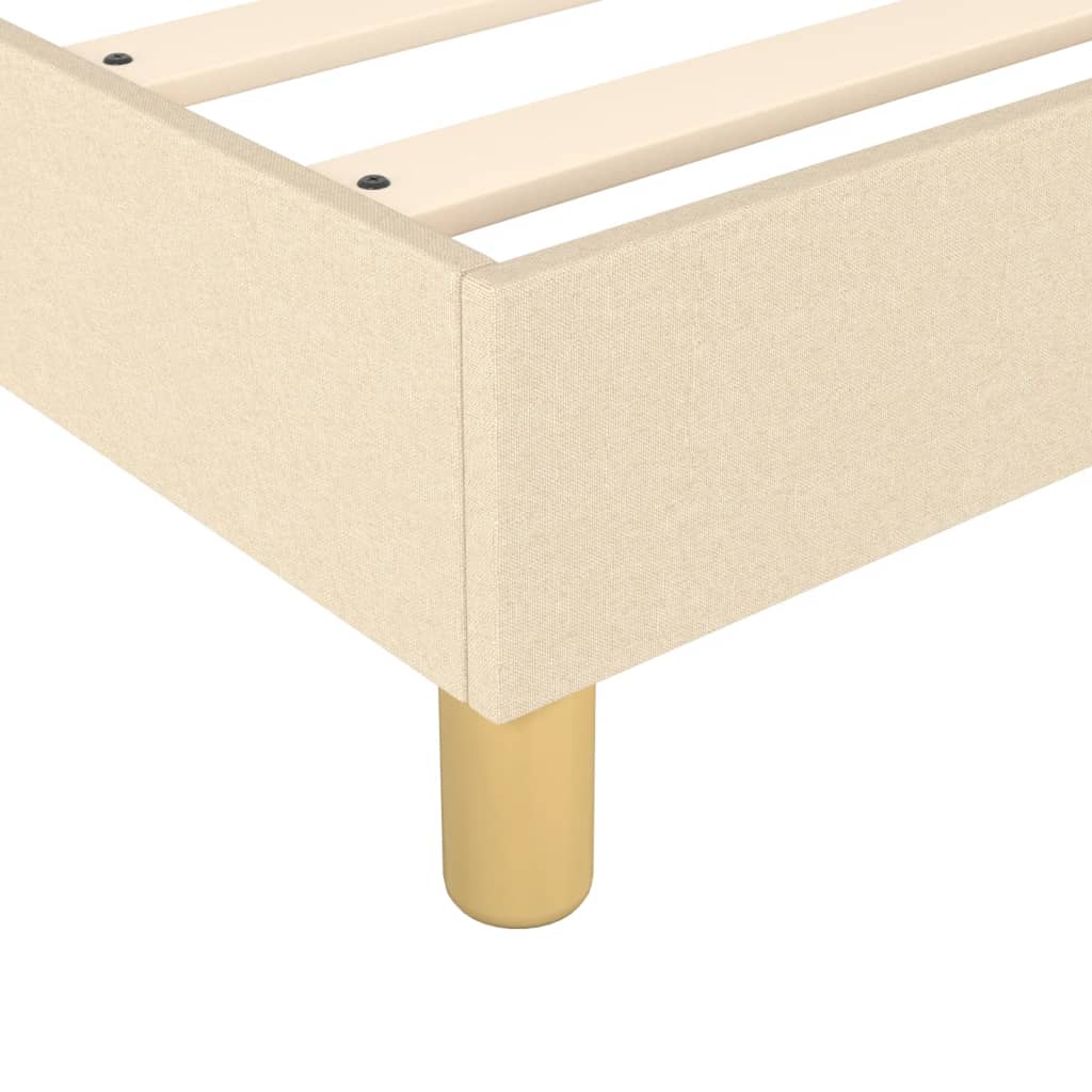 Boxspring sengeramme Creme 100x200 cm Stof