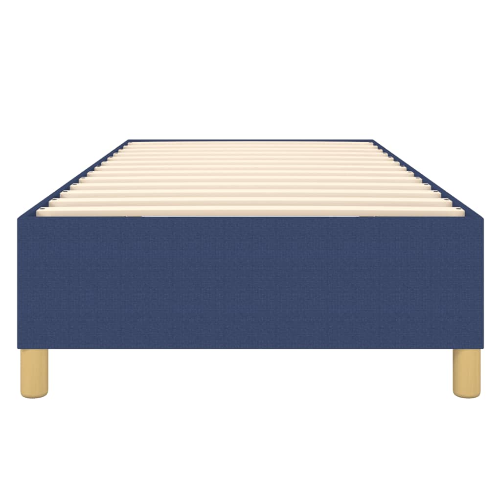 Boxspring sengeramme 100x200 cm stof blå