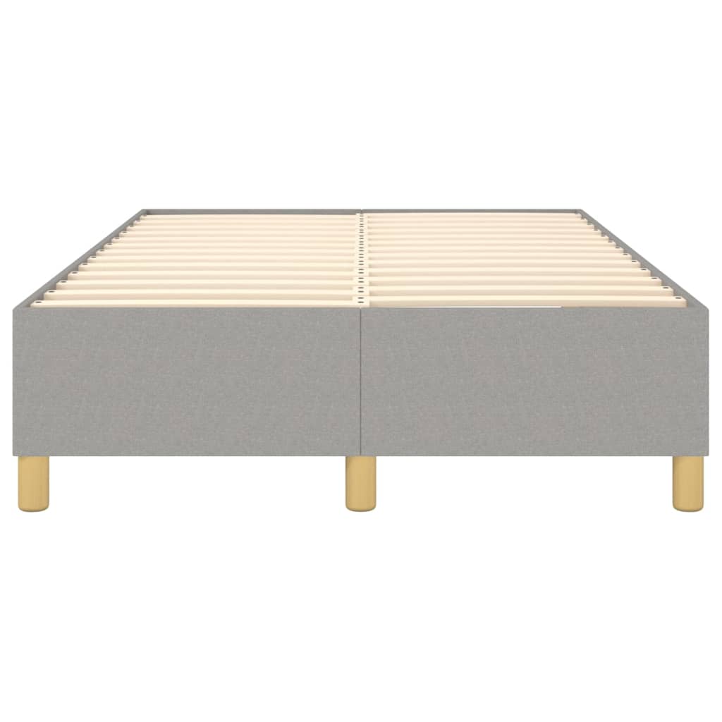 Boxspring sengeramme Lysegrå 120x200 cm Stof
