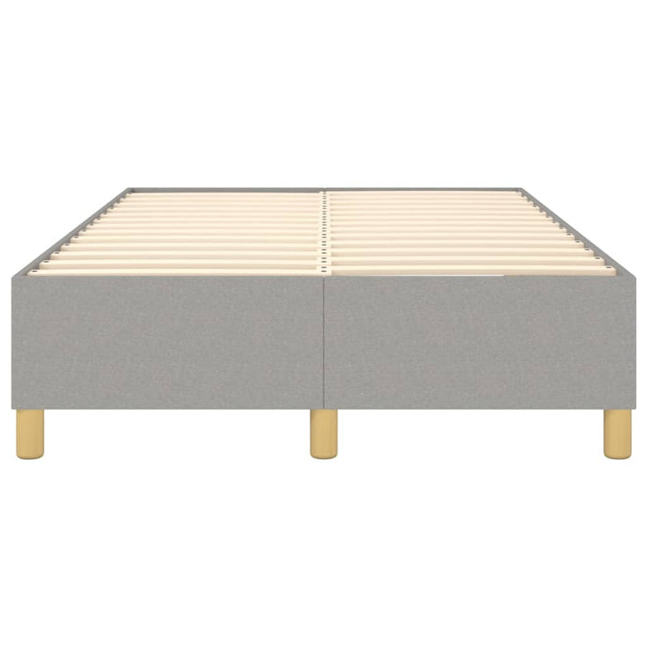 Boxspring sengeramme Lysegrå 120x200 cm Stof