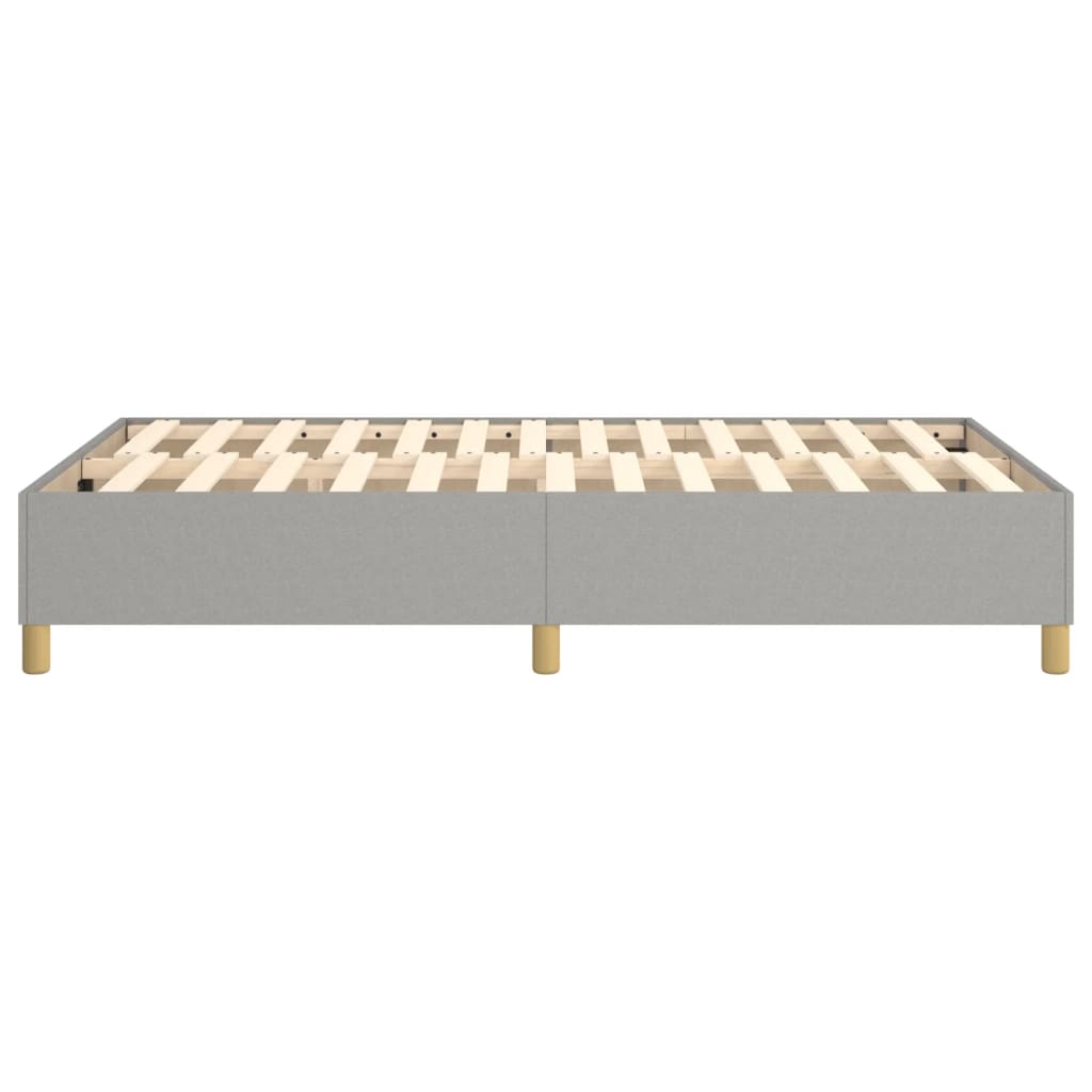 Boxspring sengeramme Lysegrå 120x200 cm Stof