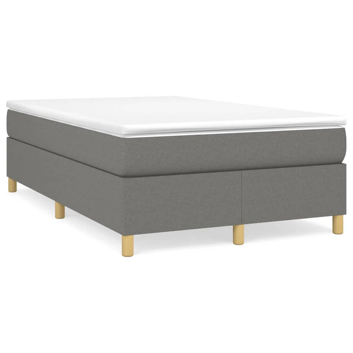 Boxspring sengeramme Mørkegrå 120x200 cm Stof