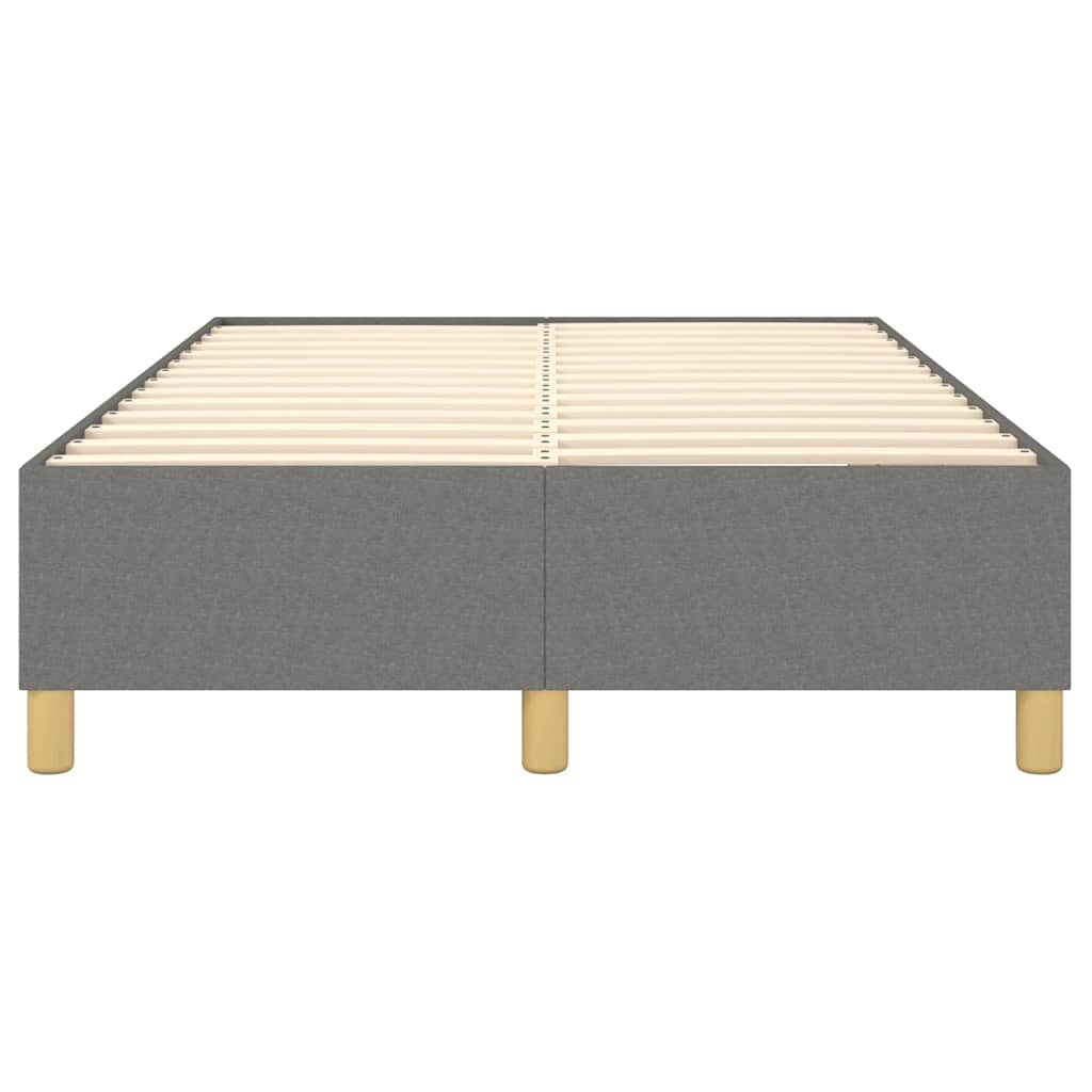 Boxspring sengeramme Mørkegrå 120x200 cm Stof