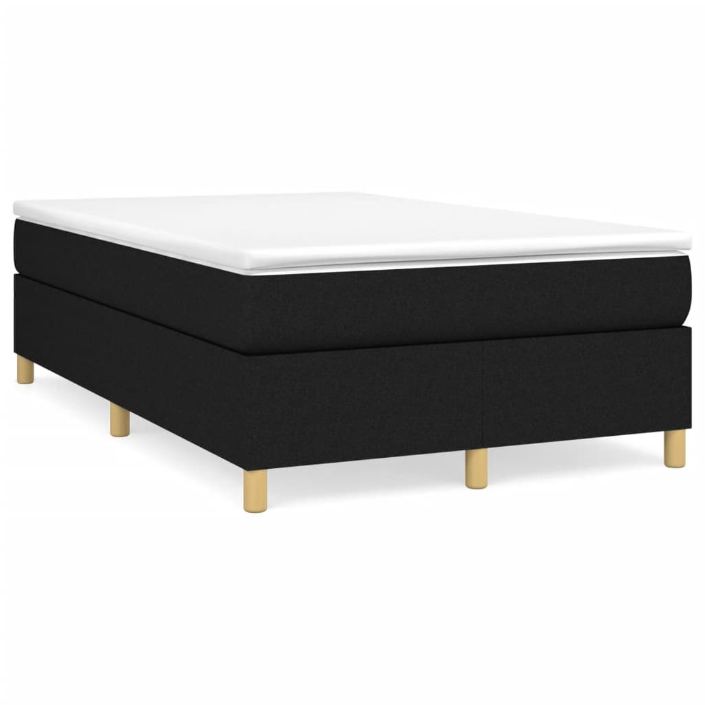 Boxspring sengeramme Sort 120x200 cm Stof