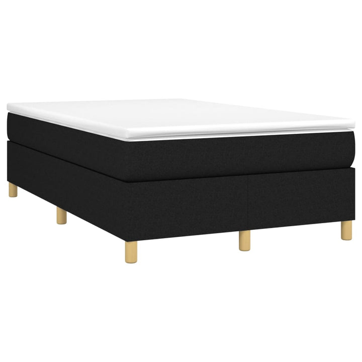 Boxspring sengeramme Sort 120x200 cm Stof