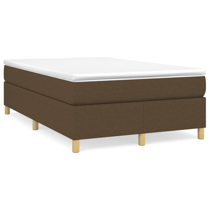 Boxspring sengeramme Mørkebrun 120x200 cm Stof