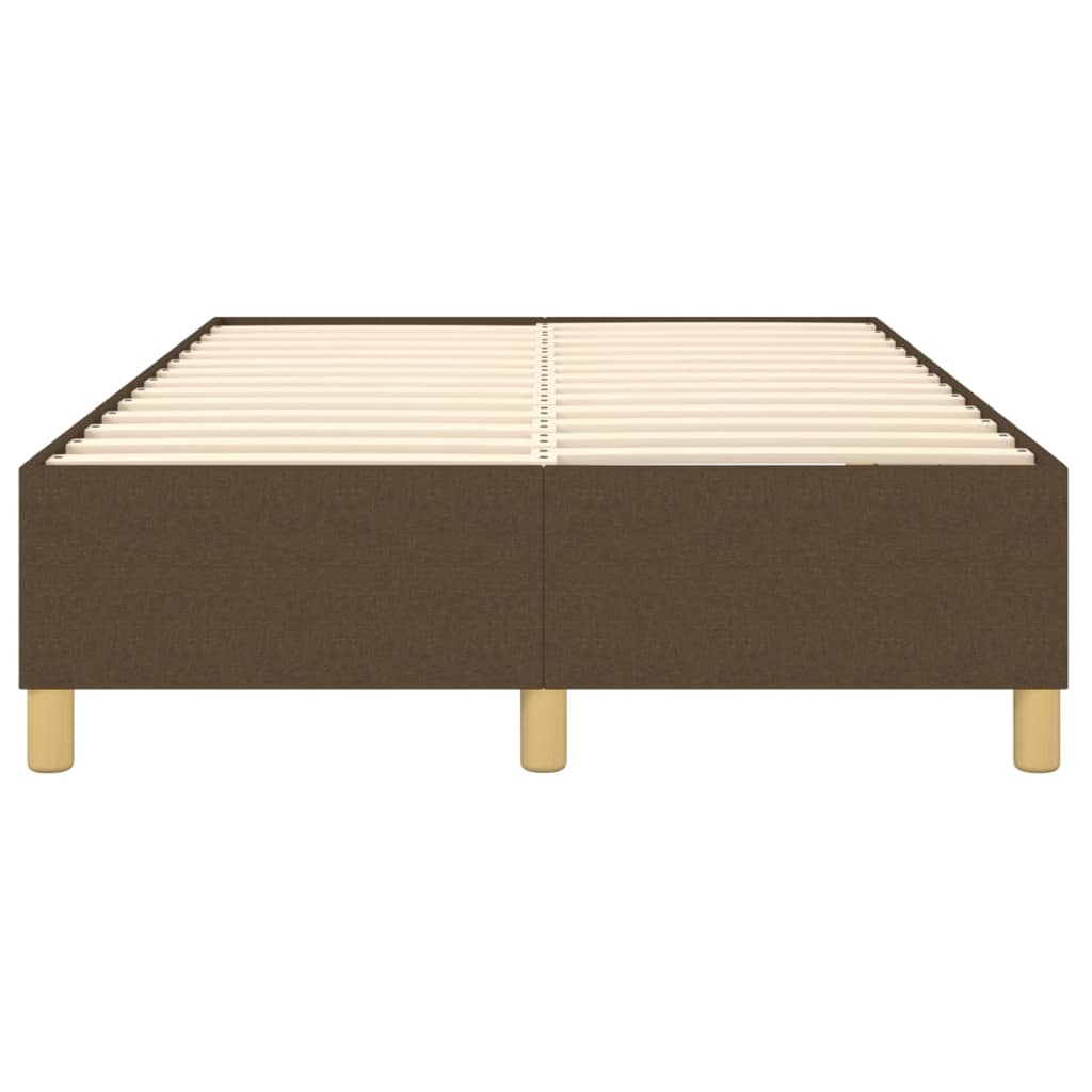Boxspring sengeramme Mørkebrun 120x200 cm Stof