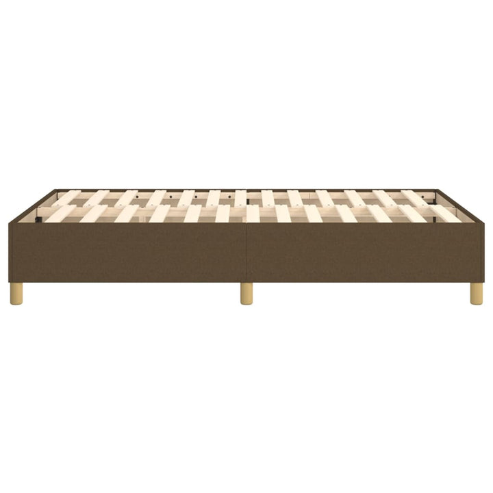 Boxspring sengeramme Mørkebrun 120x200 cm Stof
