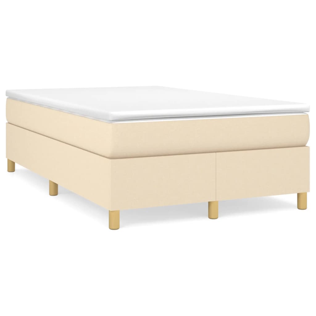 Boxspring sengeramme Creme 120x200 cm Stof