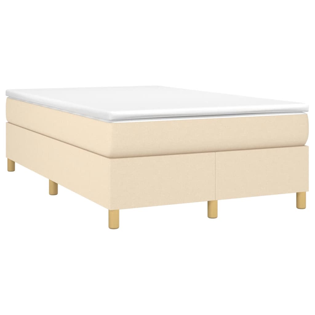 Boxspring sengeramme Creme 120x200 cm Stof