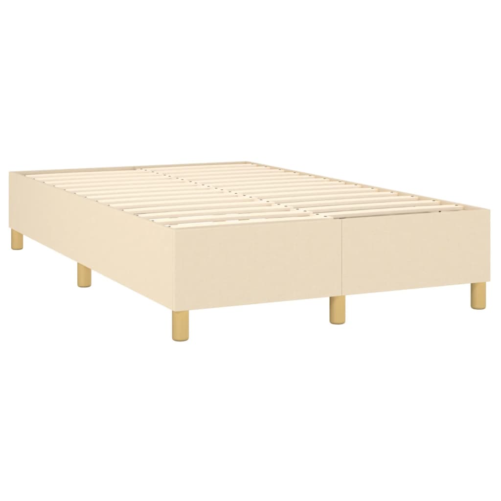 Boxspring sengeramme Creme 120x200 cm Stof