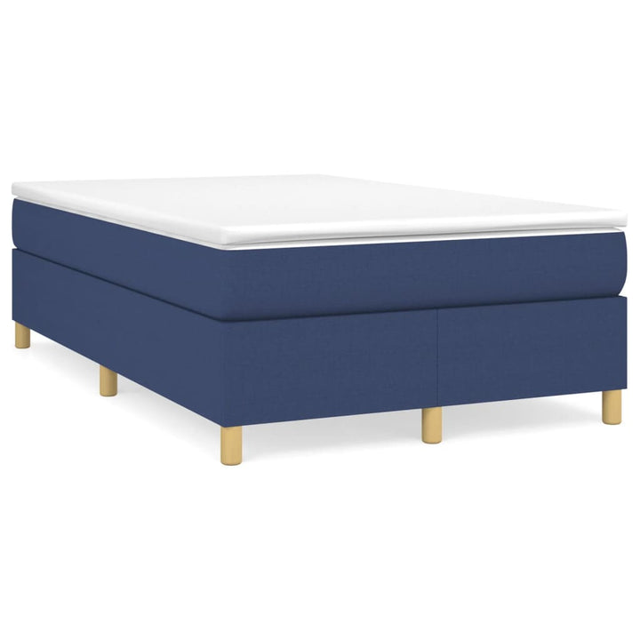 Boxspring sengeramme 120x200 cm stof blå