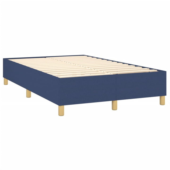 Boxspring sengeramme 120x200 cm stof blå
