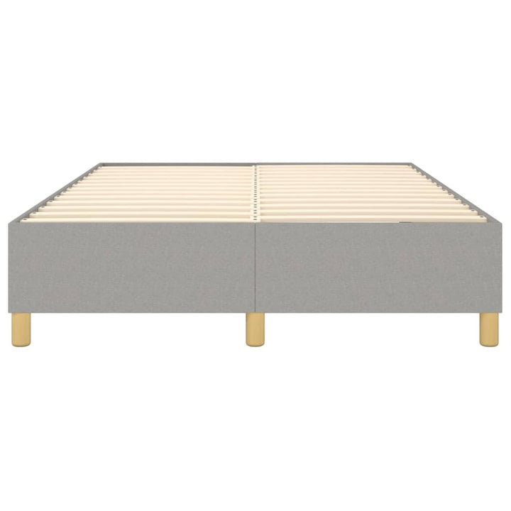 Boxspring sengeramme 140x190 cm stof lysegrå