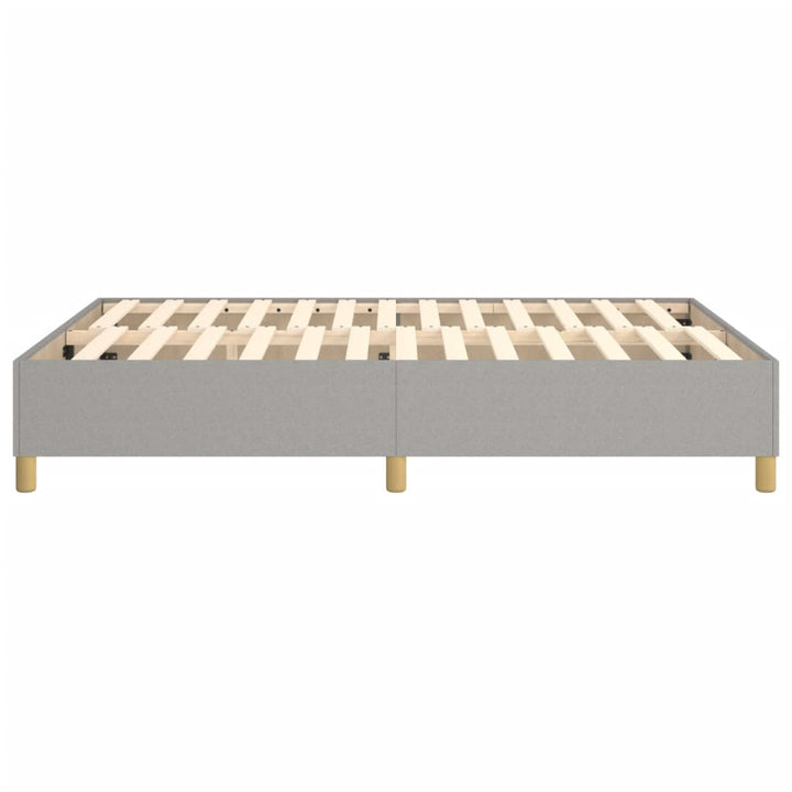 Boxspring sengeramme 140x190 cm stof lysegrå