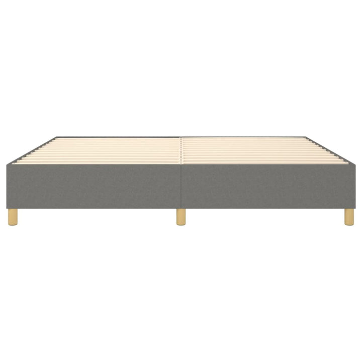 Boxspring sengeramme 140x190 cm stof mørkegrå