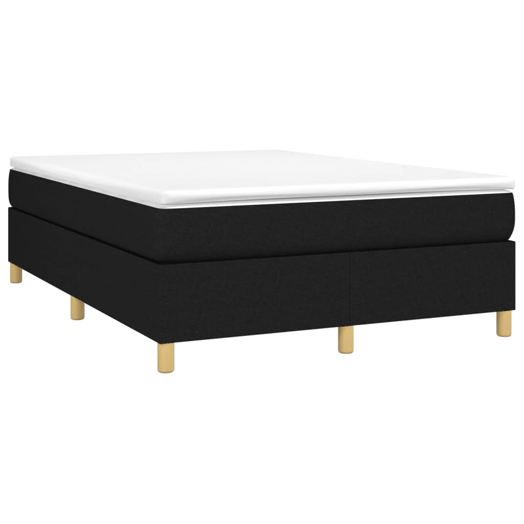 Boxspring sengeramme 140x190 cm stof sort