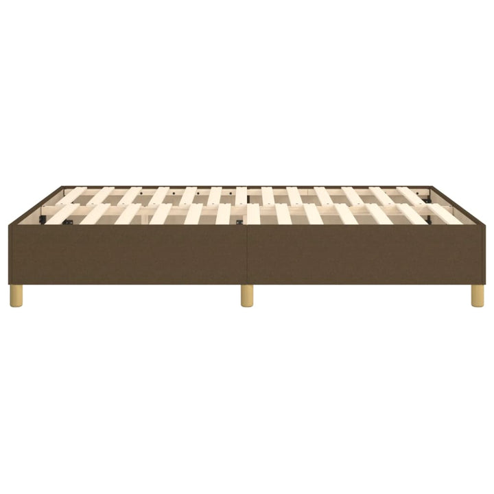 Boxspring sengeramme 140x190 cm stof mørkebrun