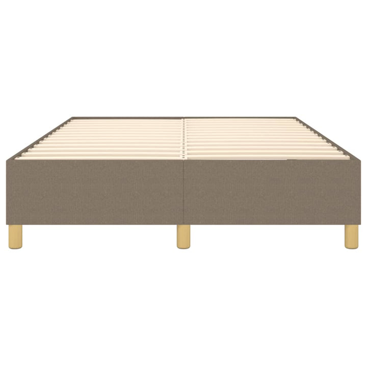 Boxspring sengeramme 140x190 cm stof gråbrun