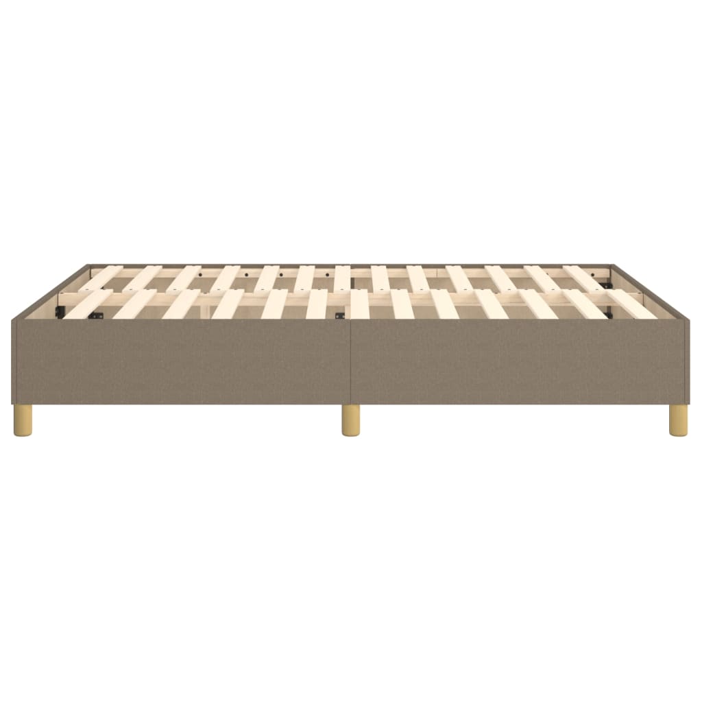 Boxspring sengeramme 140x190 cm stof gråbrun