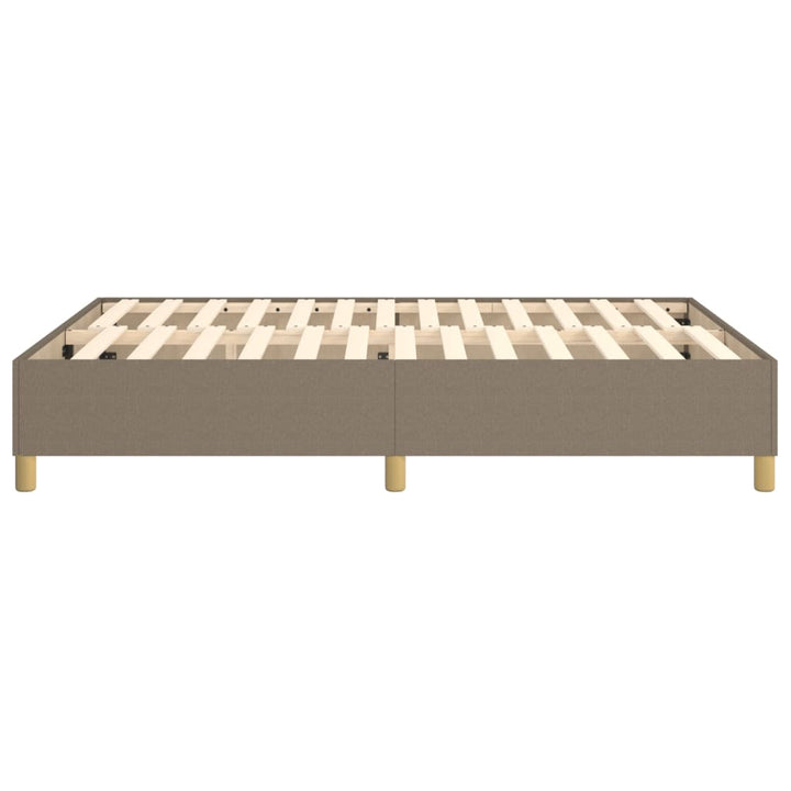 Boxspring sengeramme 140x190 cm stof gråbrun