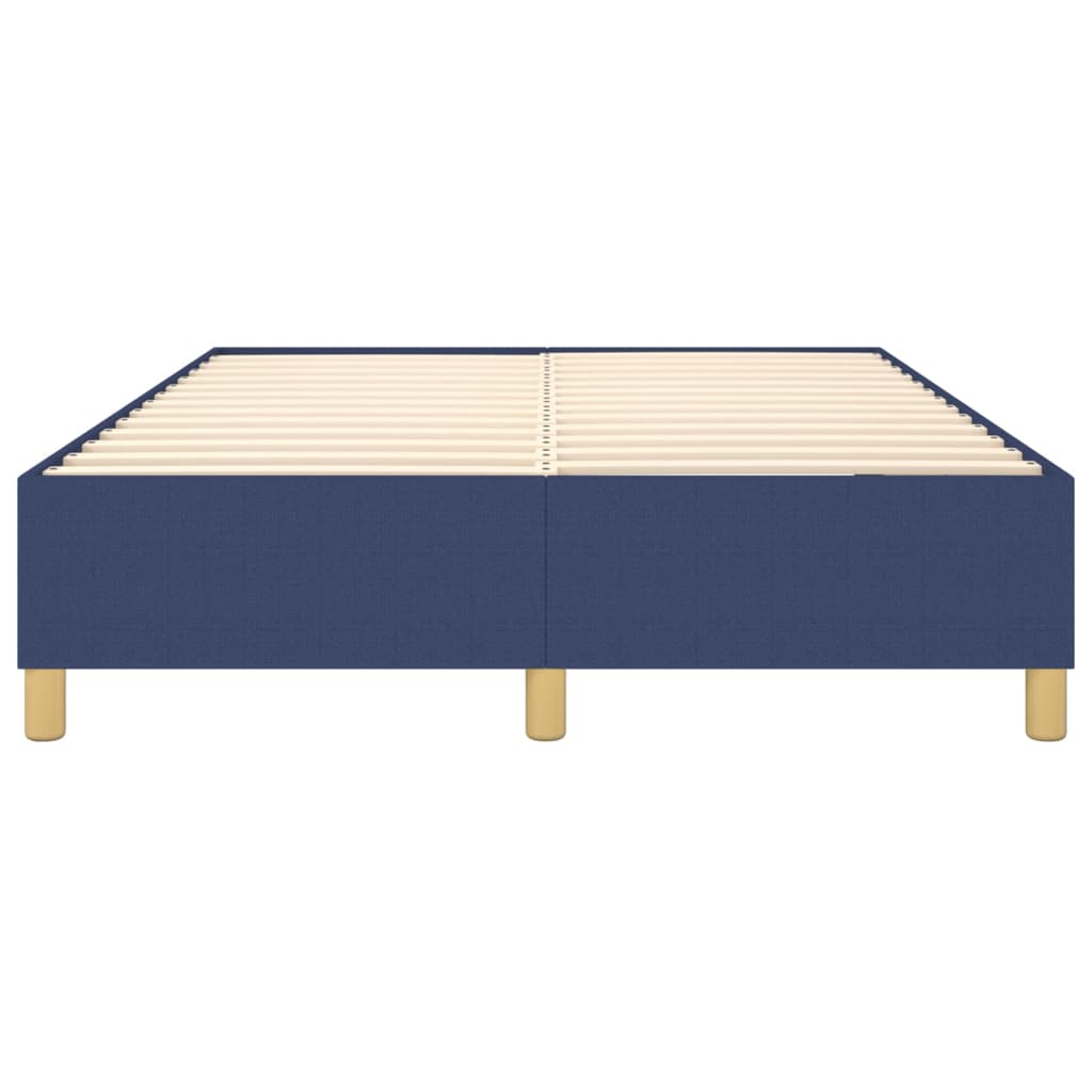 Boxspring sengeramme 140x190 cm stof blå