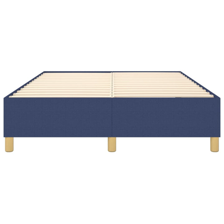 Boxspring sengeramme 140x190 cm stof blå