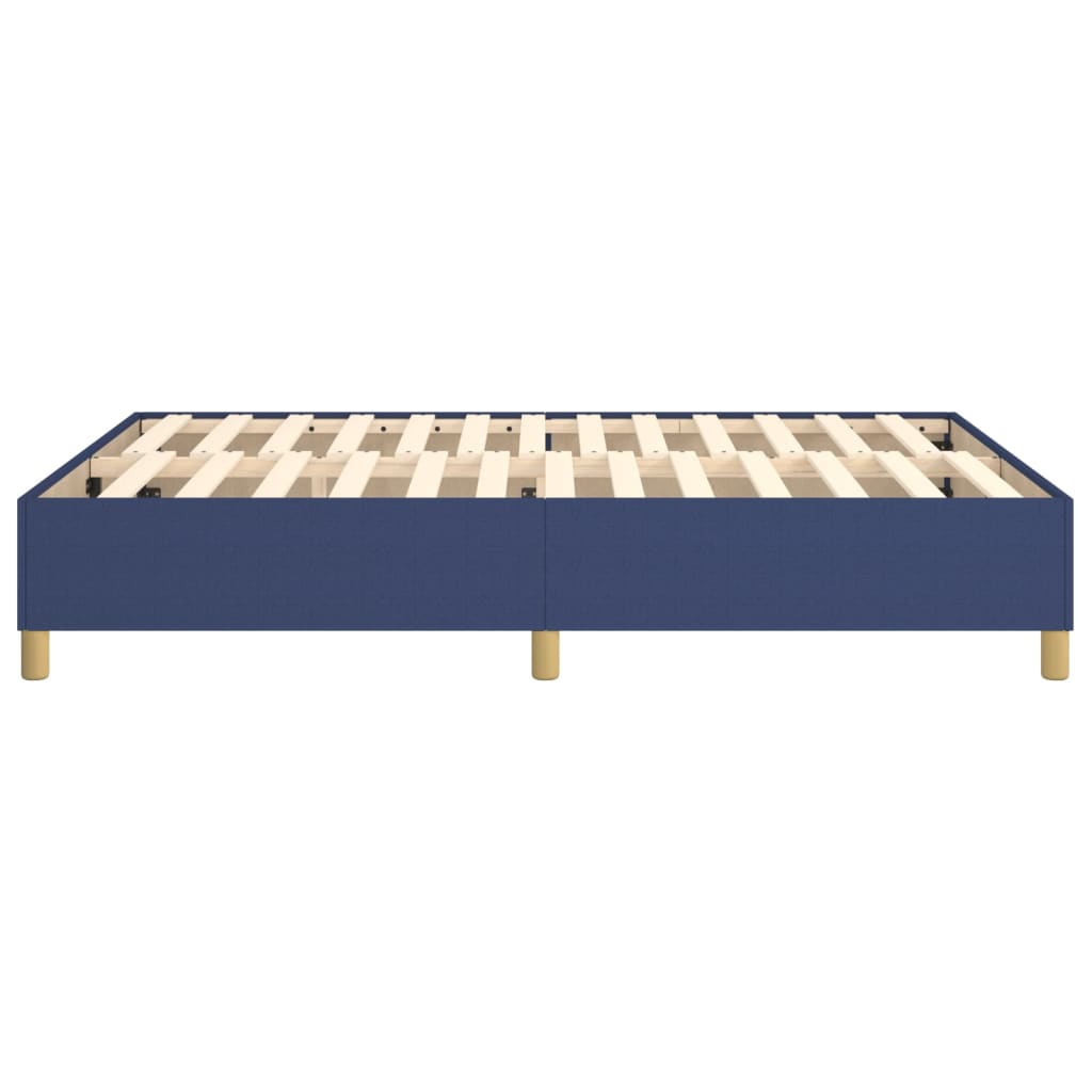 Boxspring sengeramme 140x190 cm stof blå