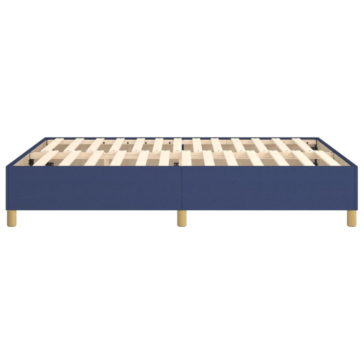 Boxspring sengeramme 140x190 cm stof blå