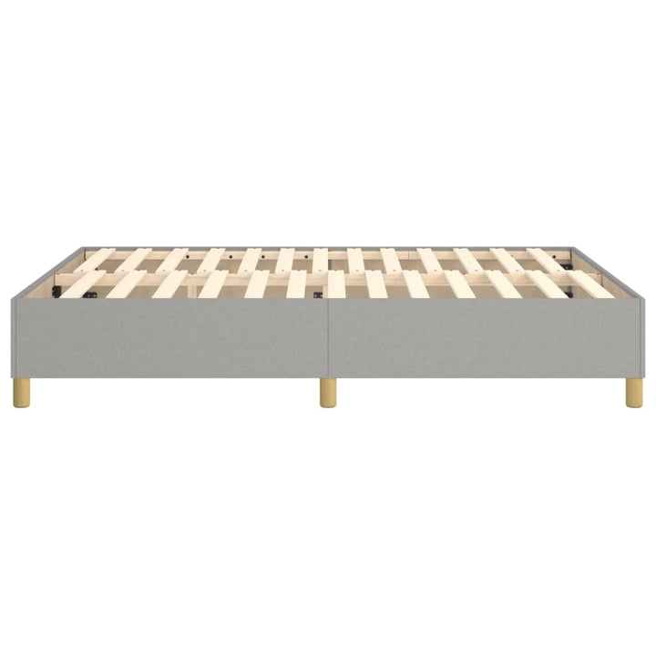Boxspring sengeramme 140x200 cm stof lysegrå