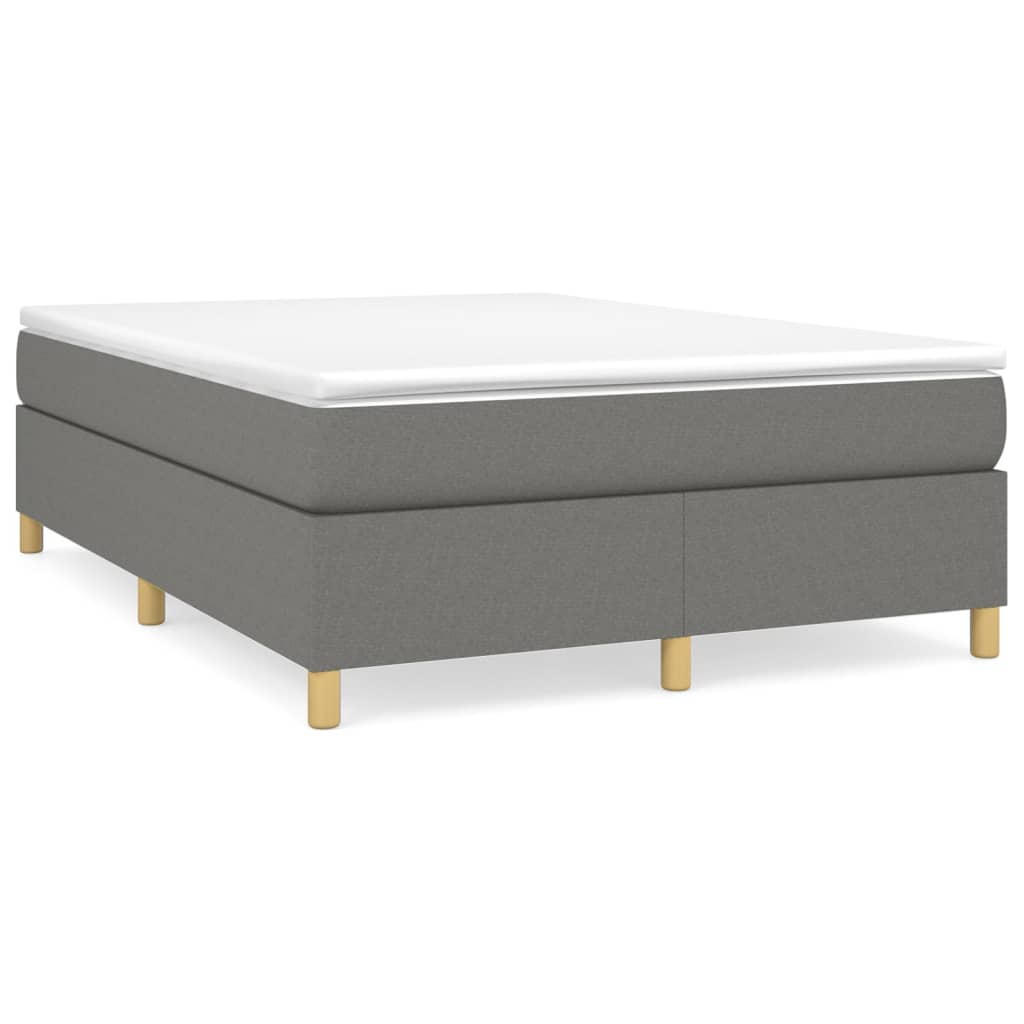 Boxspring sengeramme 140x200 cm stof mørkegrå