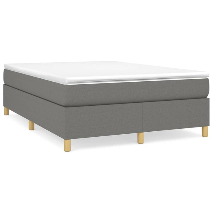 Boxspring sengeramme 140x200 cm stof mørkegrå