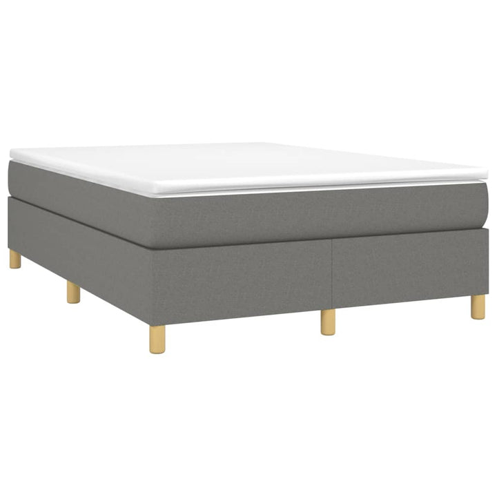 Boxspring sengeramme 140x200 cm stof mørkegrå