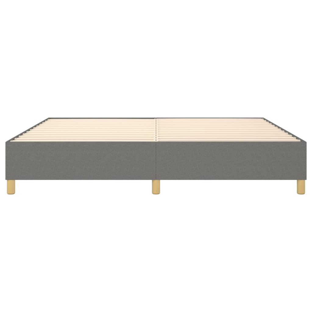 Boxspring sengeramme 140x200 cm stof mørkegrå