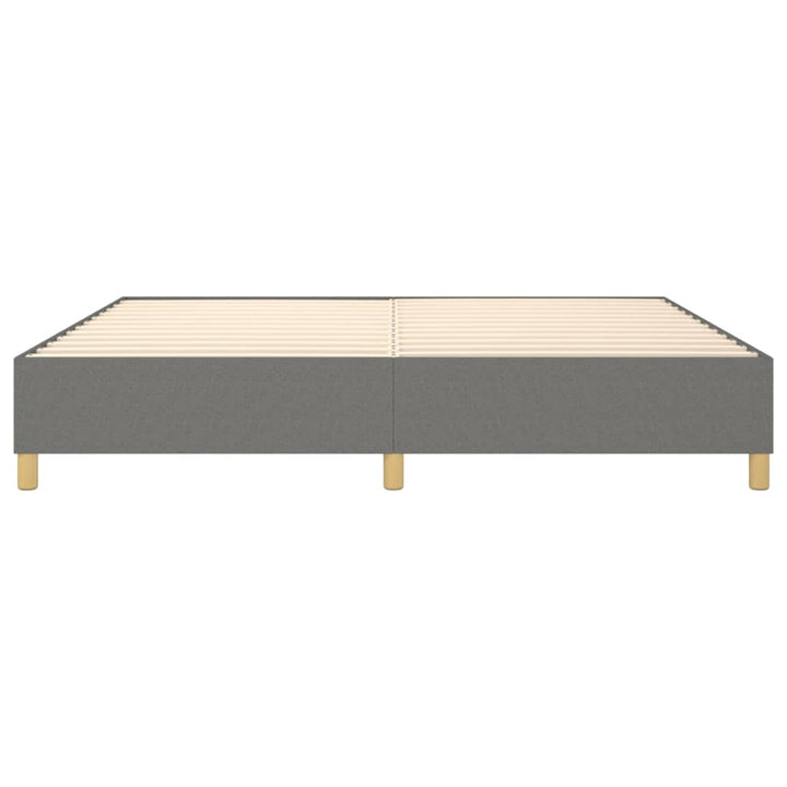 Boxspring sengeramme 140x200 cm stof mørkegrå