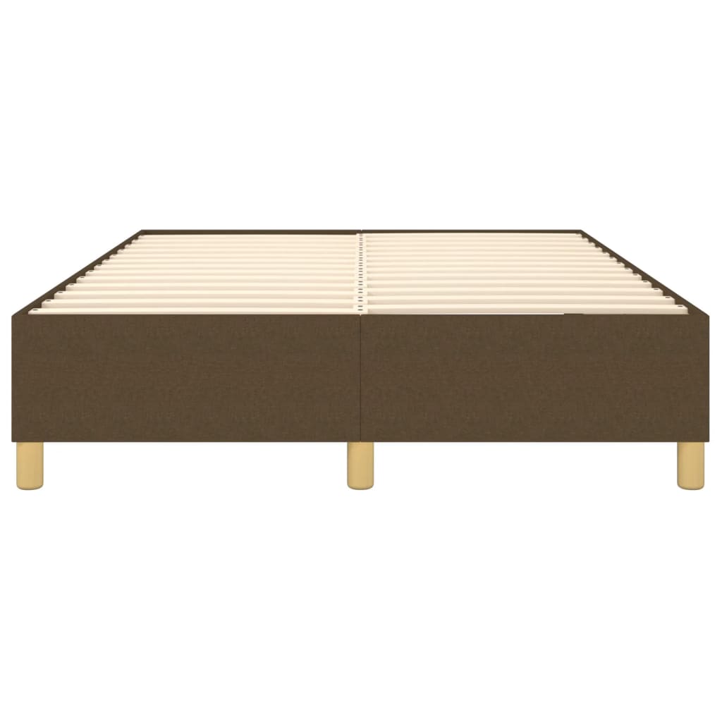 Boxspring sengeramme 140x200 cm stof mørkebrun
