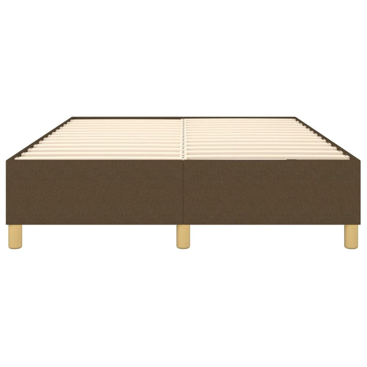 Boxspring sengeramme 140x200 cm stof mørkebrun
