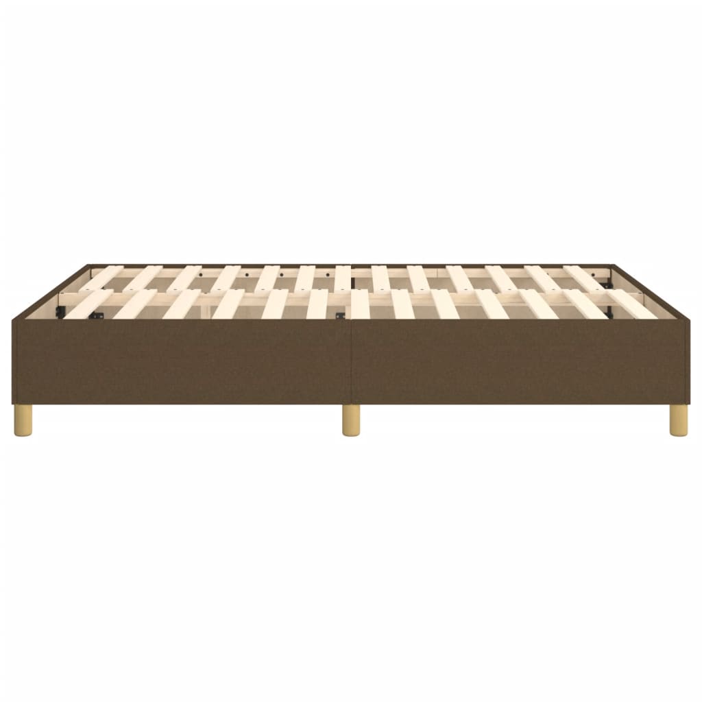 Boxspring sengeramme 140x200 cm stof mørkebrun