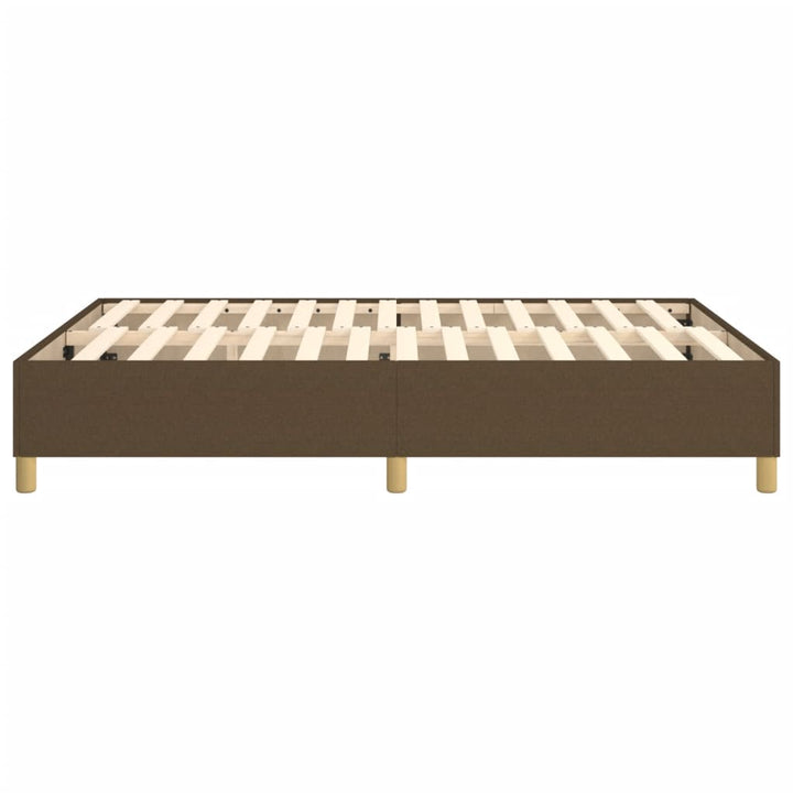 Boxspring sengeramme 140x200 cm stof mørkebrun