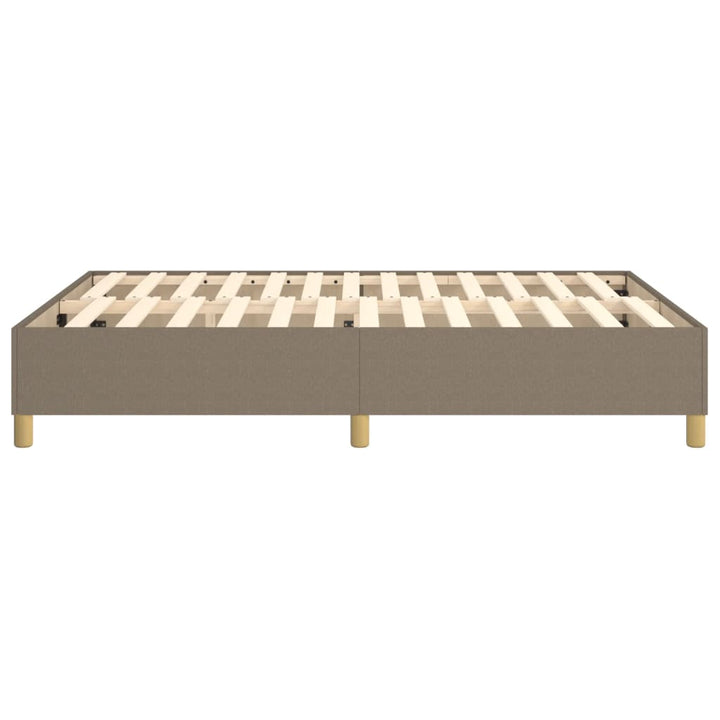 Boxspring sengeramme 140x200 cm stof gråbrun