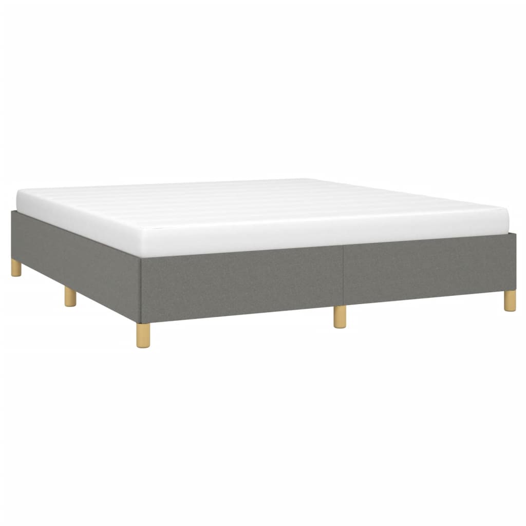 Boxspring sengeramme 160x200 cm stof mørkegrå