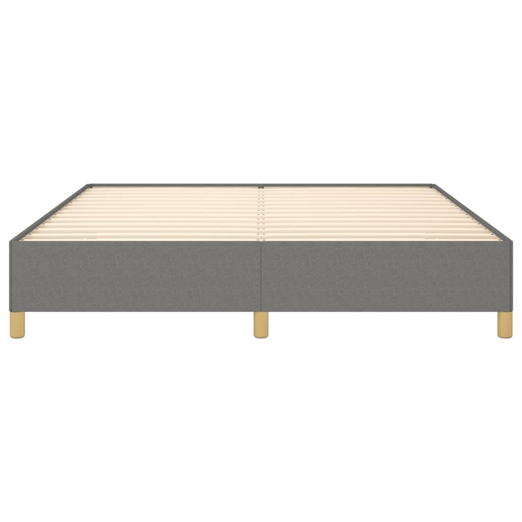 Boxspring sengeramme 160x200 cm stof mørkegrå