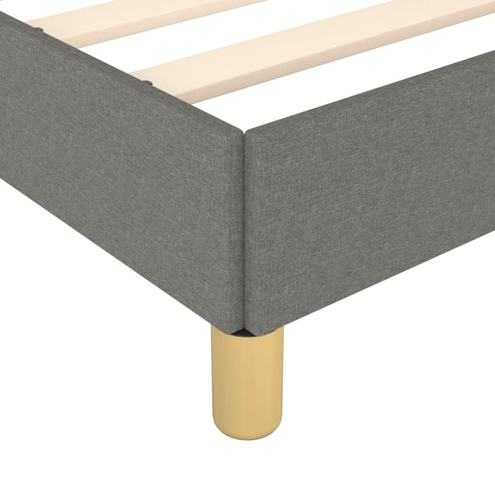 Boxspring sengeramme 160x200 cm stof mørkegrå