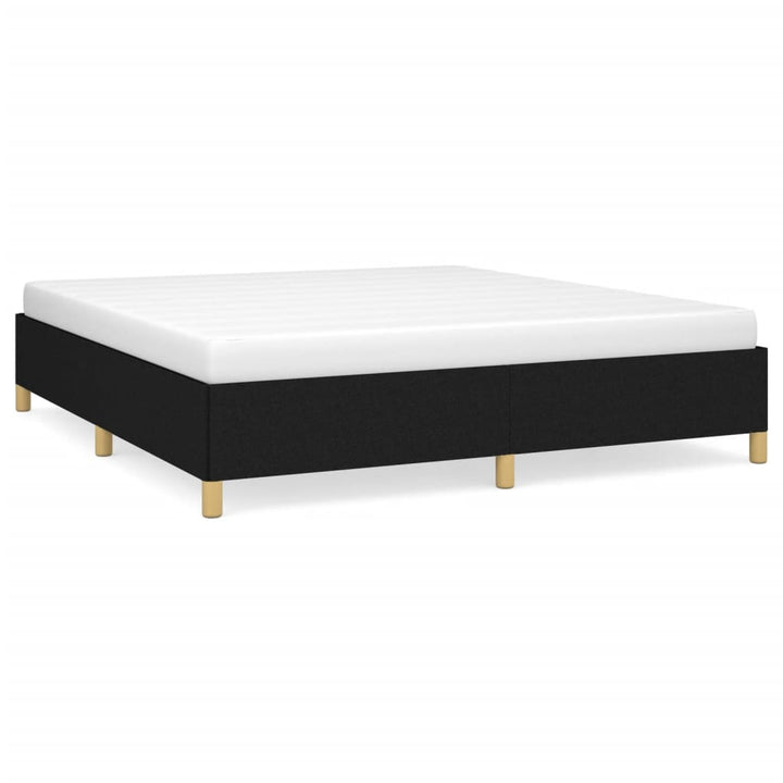 Boxspring sengeramme 160x200 cm stof sort