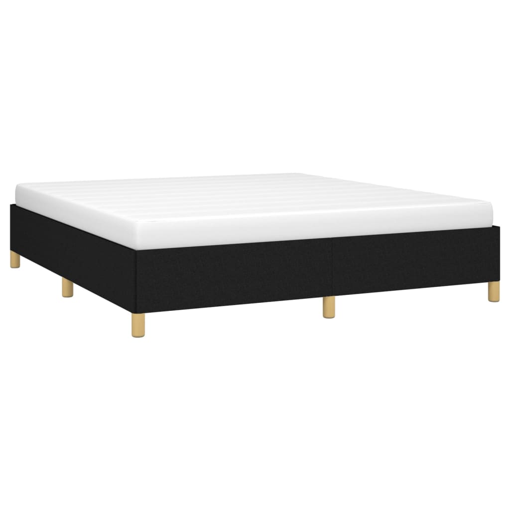 Boxspring sengeramme 160x200 cm stof sort